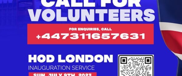 HOD LONDON CALL FOR VOLUNTEERS